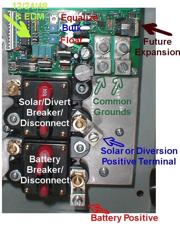 Coleman Air 440a 12 24 48v Wind Solar Diversioncharge Controller With